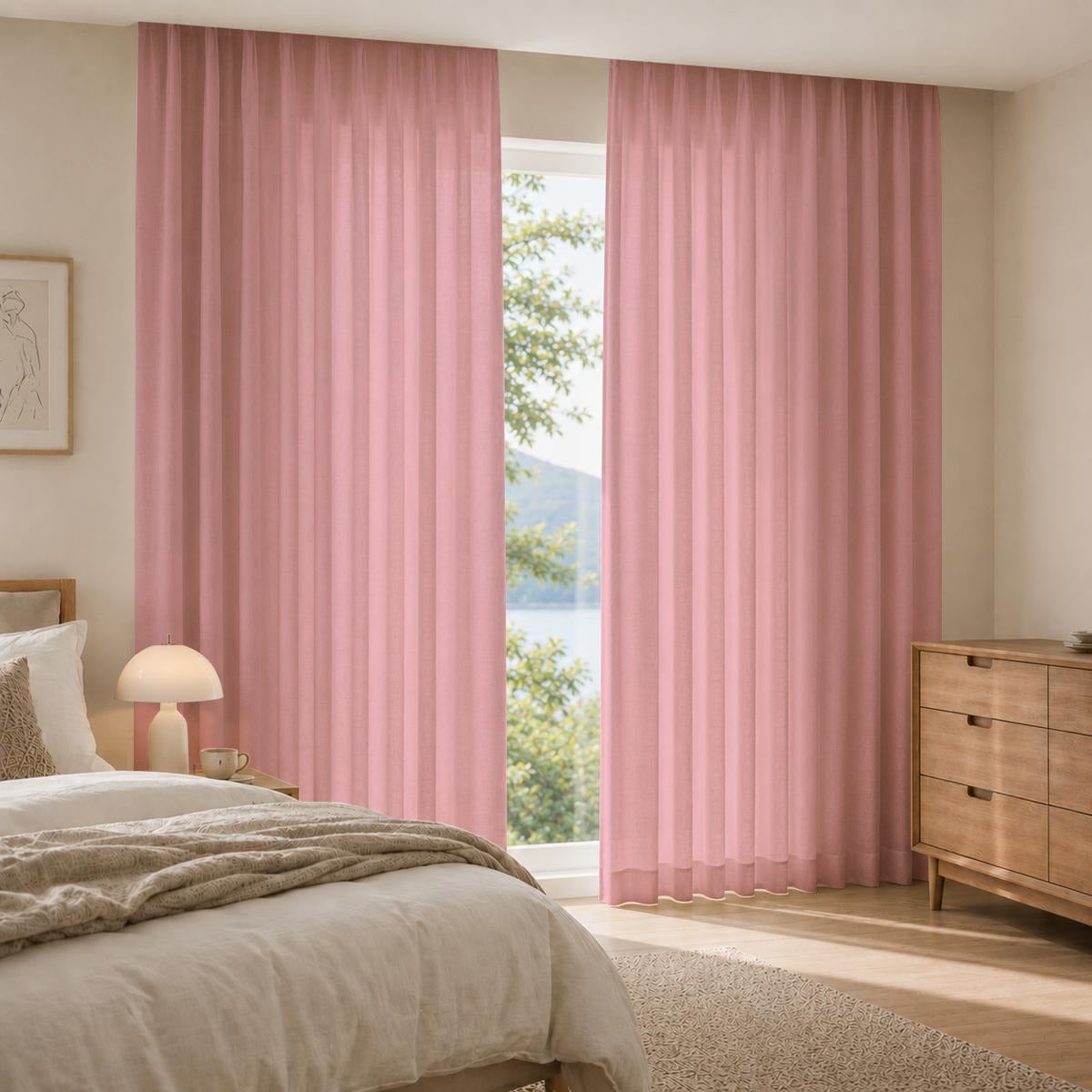 Square Blackout Curtains with Hooks