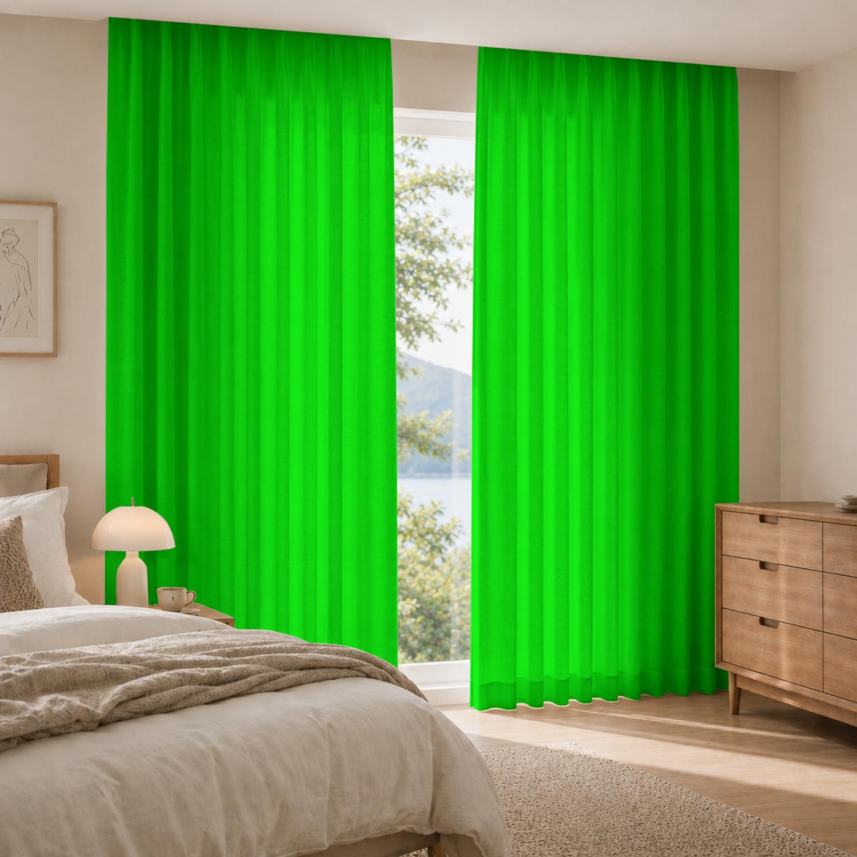 Square Blackout Curtains with Hooks