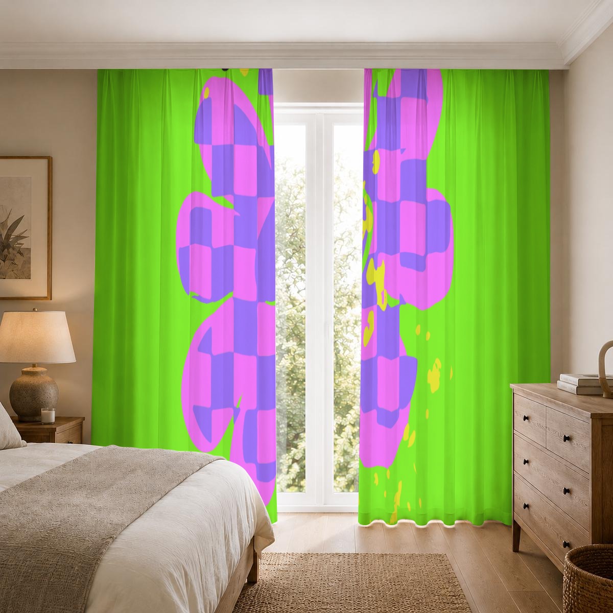 Square Blackout Curtains with Hooks
