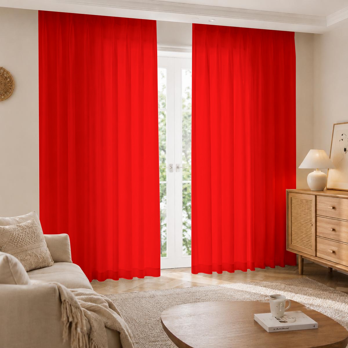 Square Blackout Curtains with Hooks