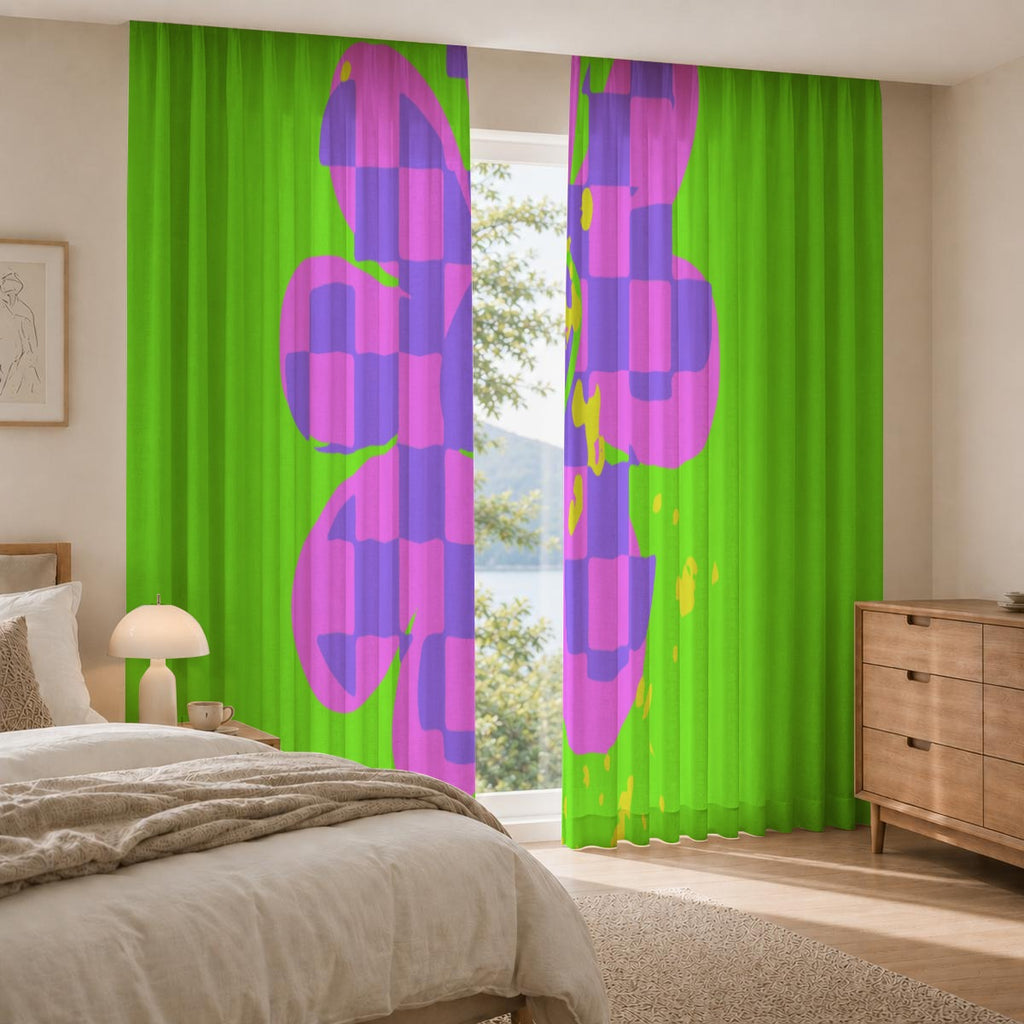 Square Blackout Curtains with Hooks
