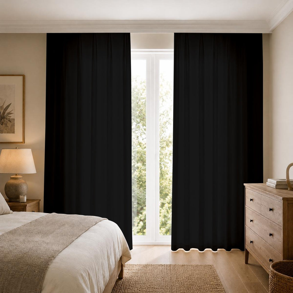 Square Blackout Curtains with Hooks