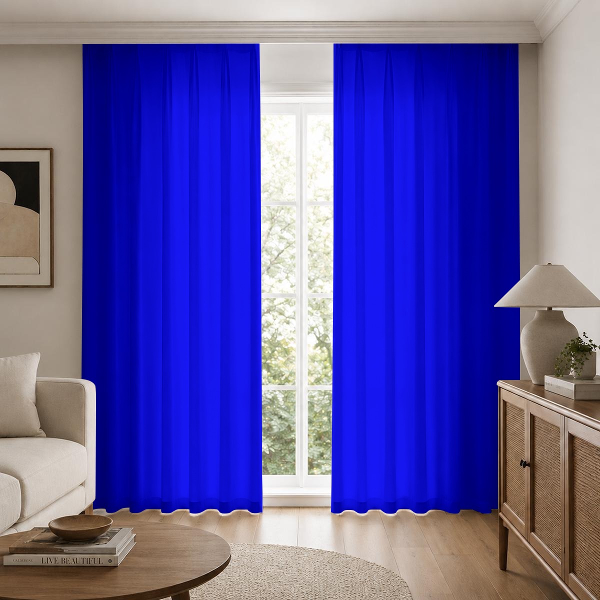 Square Blackout Curtains with Hooks
