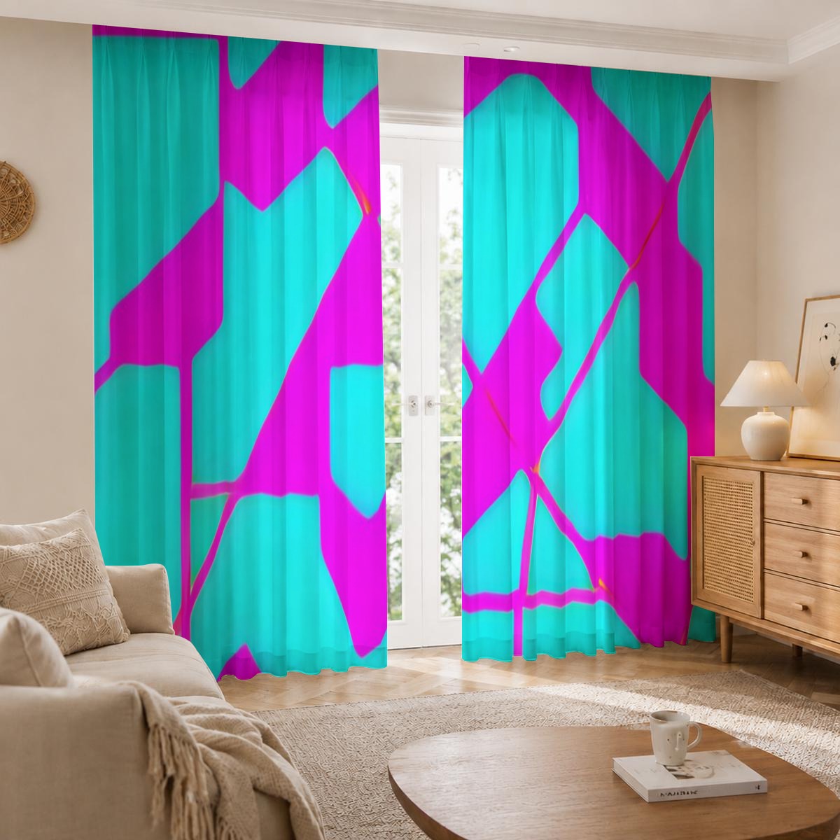 Square Blackout Curtains with Hooks