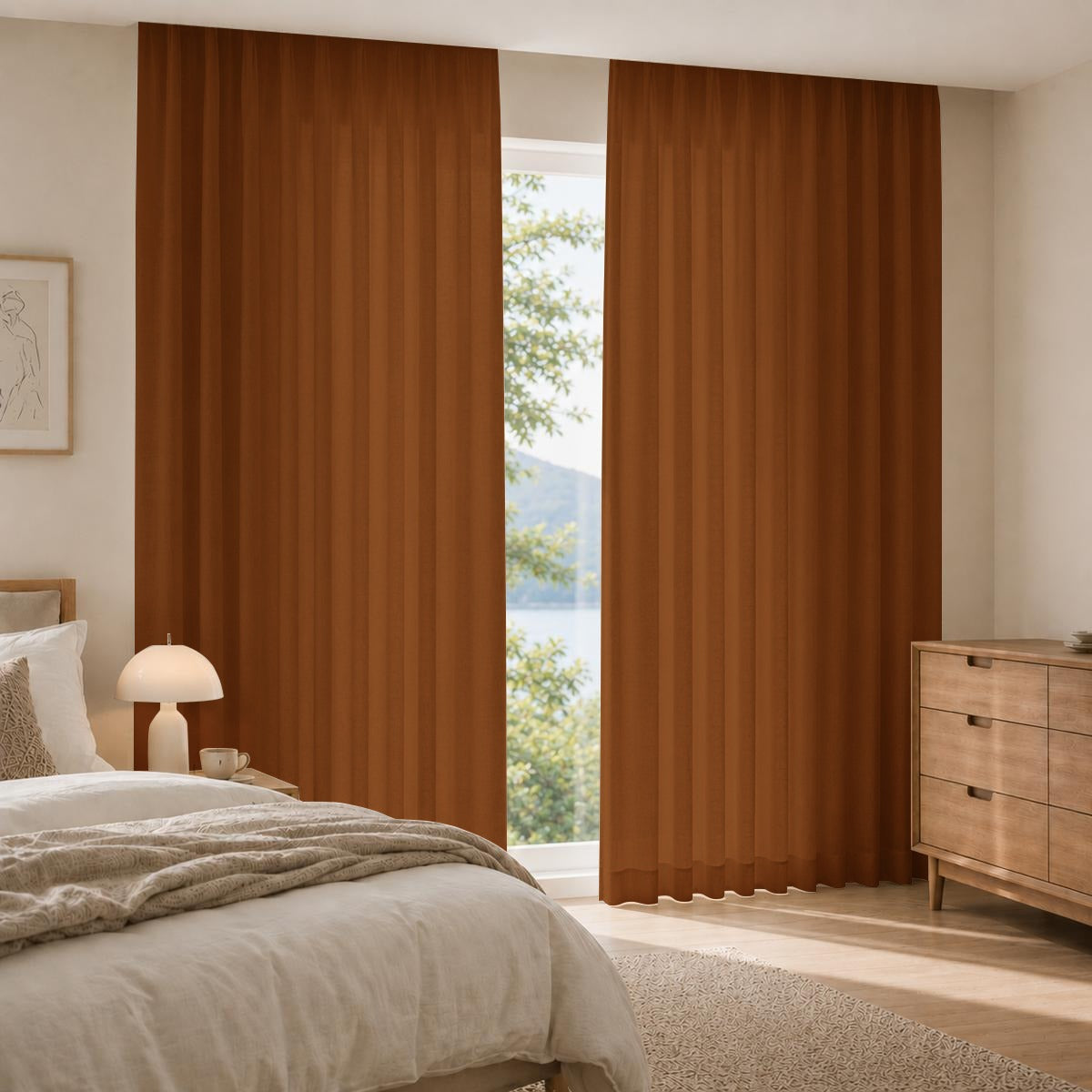 Square Blackout Curtains with Hooks