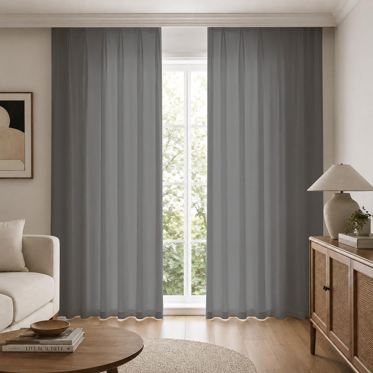 Square Blackout Curtains with Hooks