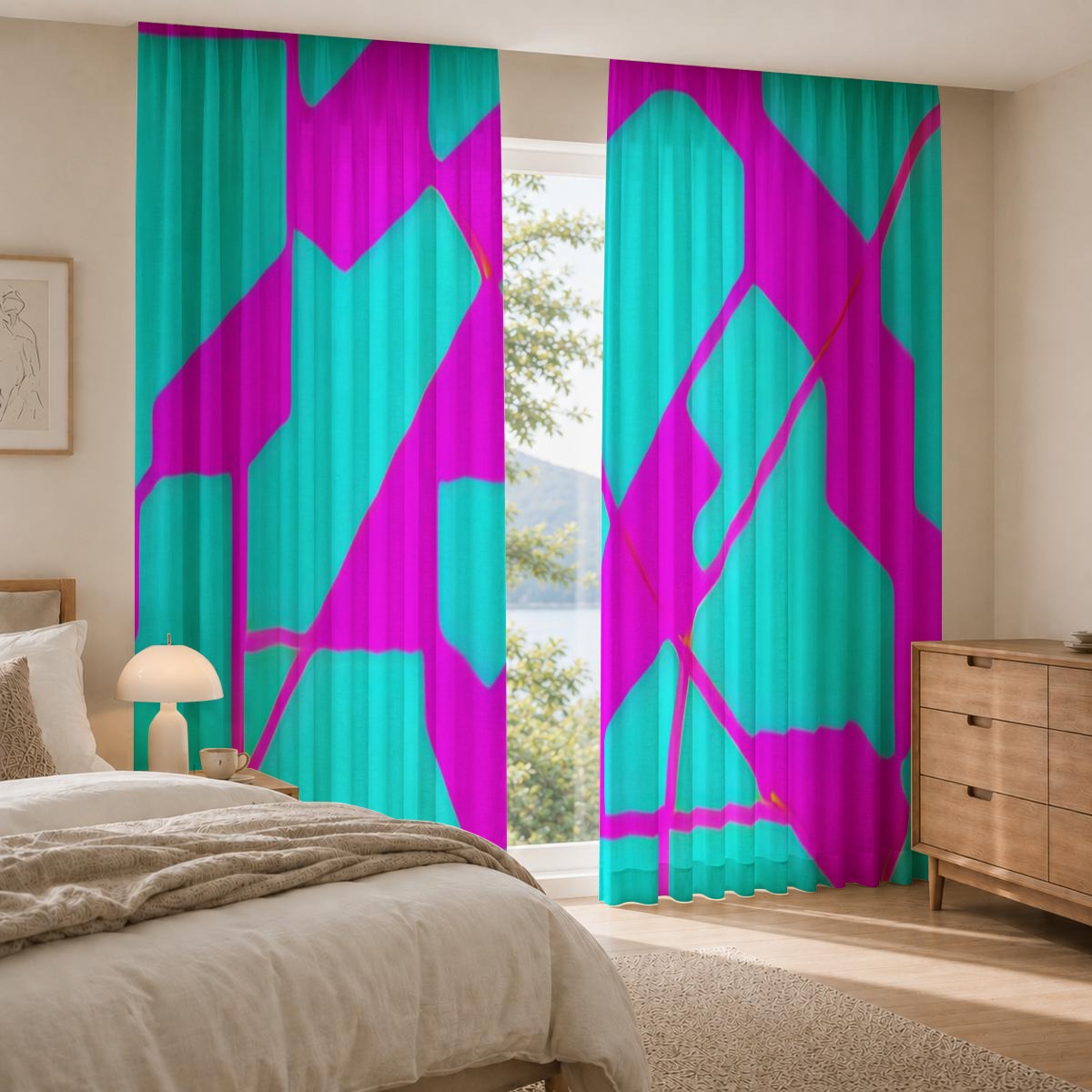 Square Blackout Curtains with Hooks