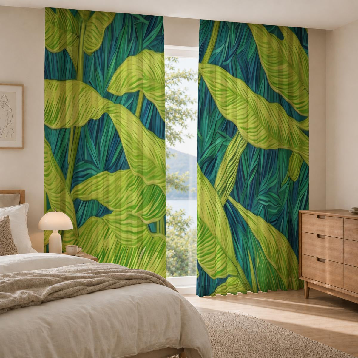 Square Blackout Curtains with Hooks