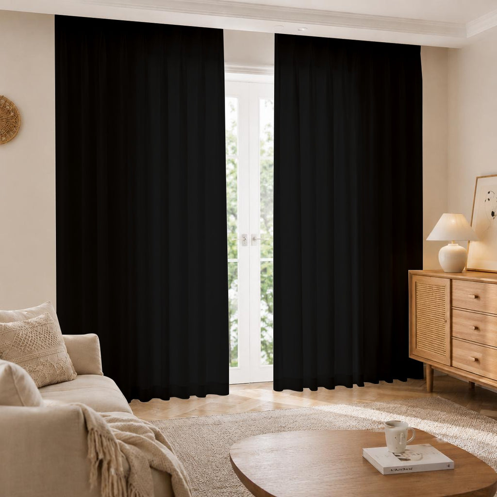 Square Blackout Curtains with Hooks